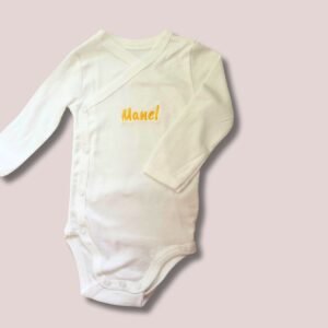 Body Bébé Brodé à personnaliser unisexe blanc