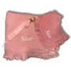 Coffret cadeau Bébé fille Brodée à personnaliser rose pale