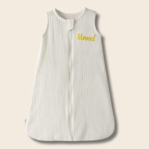 Gigoteuse Bébé Brodée à personnaliser unisexe blanche