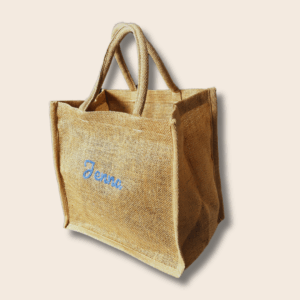sac de jute personnalise brode