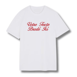 t shirt personnalise en broderie